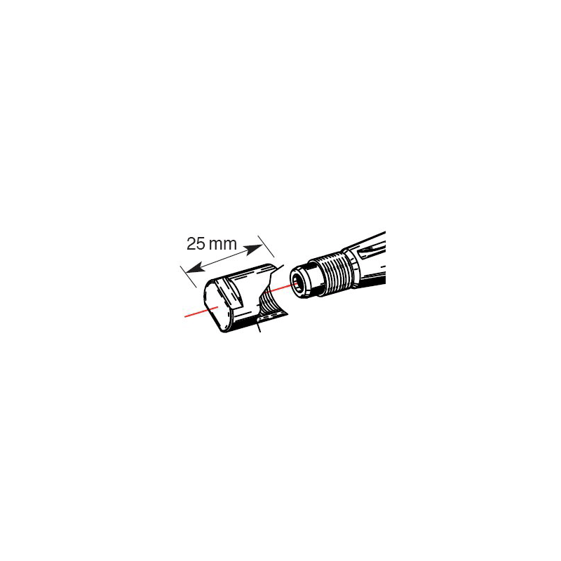 BUZZETTI Protective nozzle for steering wheel puller 25 MM 893308