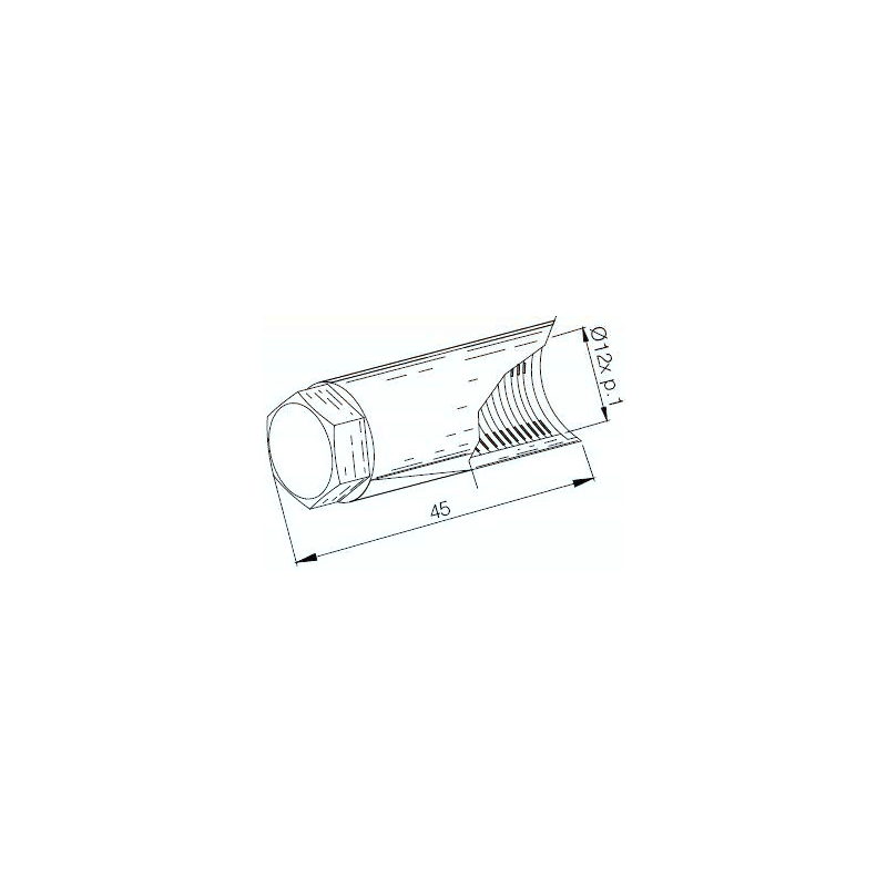 BUZZETTI Boquilla protectora para extractor de volante 45 MM 893310