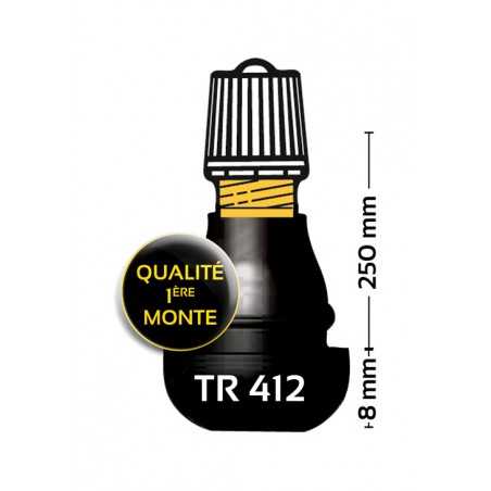 BIHR Bag of 100 straight rubber valves TR412 8941001