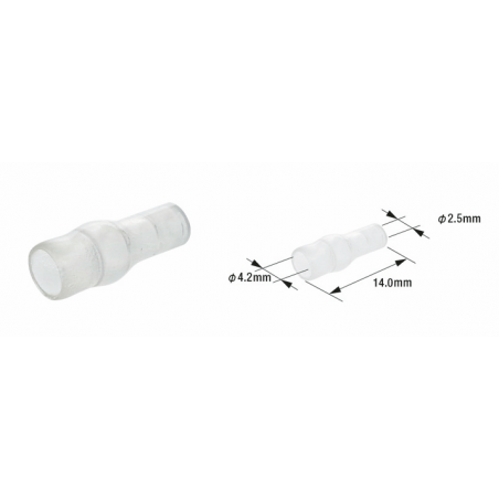 TOURMAX Bag of 100 insulating sleeves for male cable lugs ETP-01 89501011