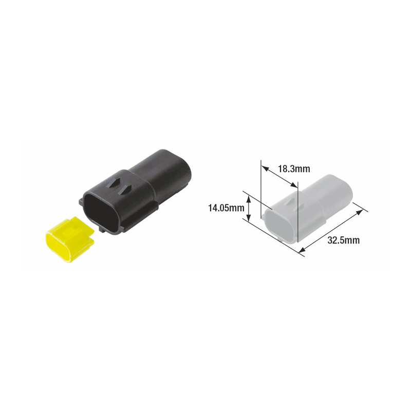 TOURMAX Bag of 5 hermetic male connectors 070 (FRA) 89501054