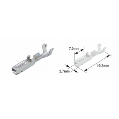 TOURMAX Bag of 50 female cable lugs 070 (FRY) 89501070