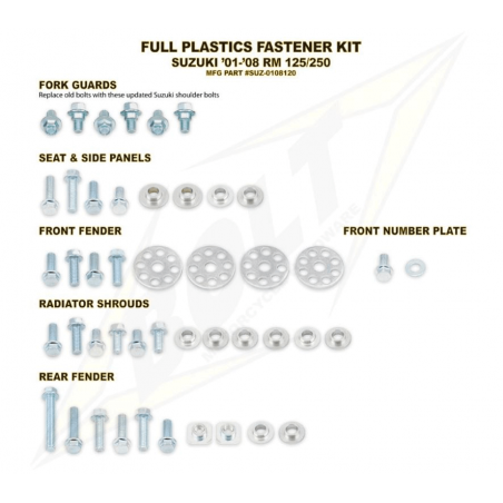 BOLT Fairing hardware kit 893340