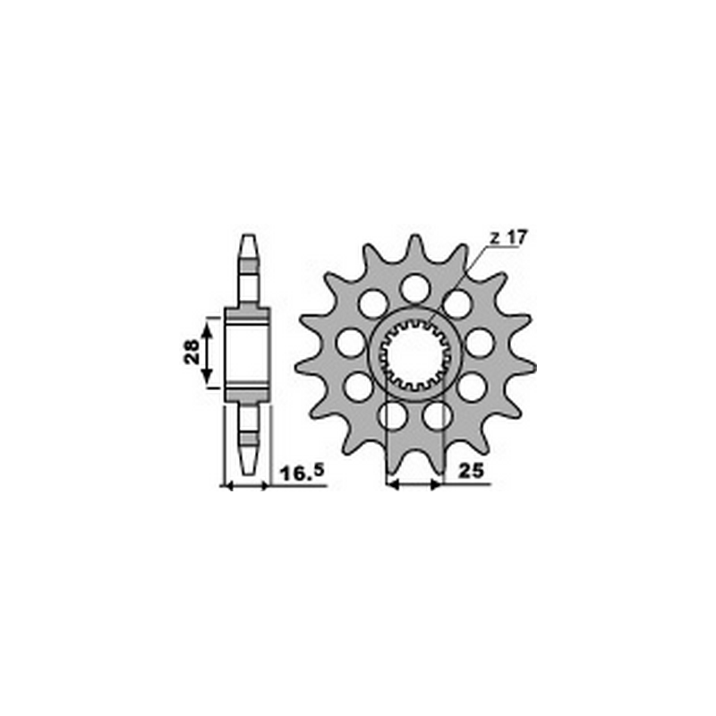PBR Chain sprocket 525 464214717