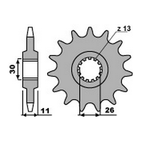 PBR Chain sprocket 525 46000088