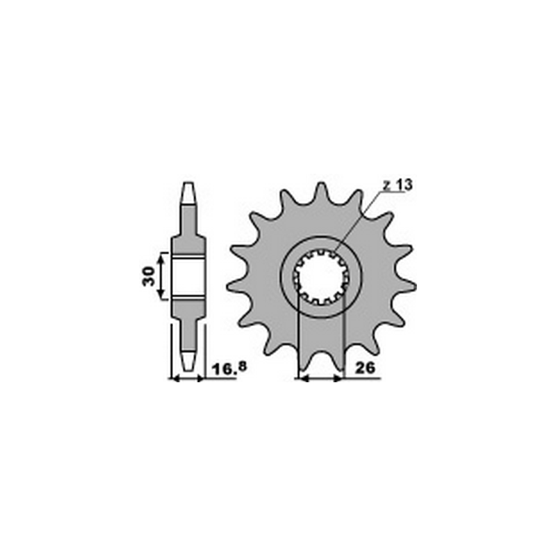 PBR Chain sprocket 525 46000205