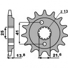 PBR Chain sprocket 525 46000064