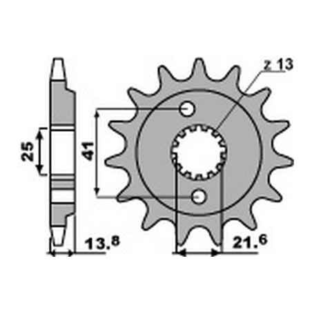 PBR Chain sprocket 525 46000064
