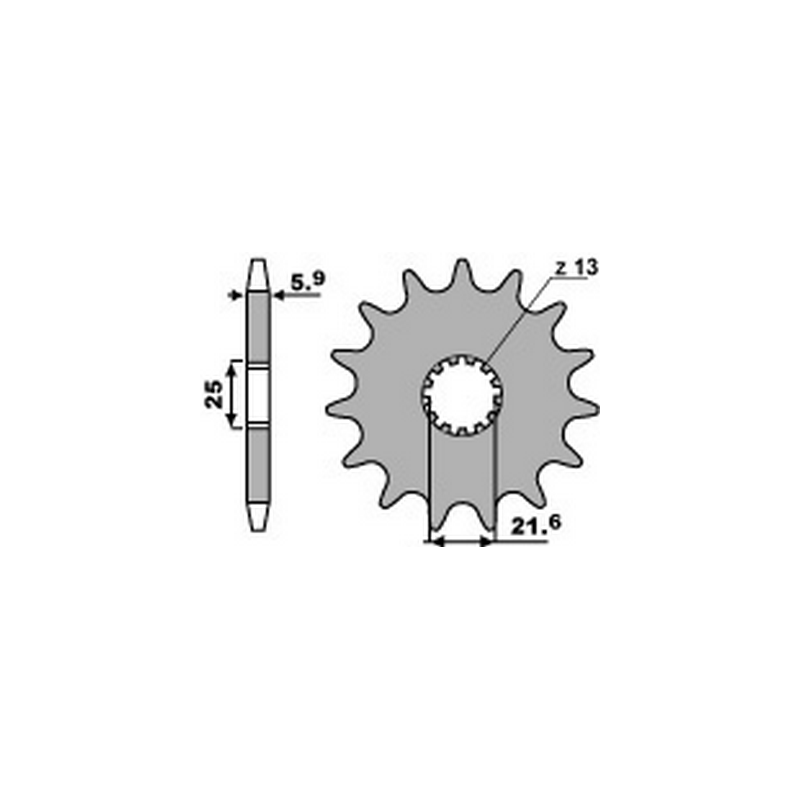 PBR Chain sprocket 520 46456514VAR