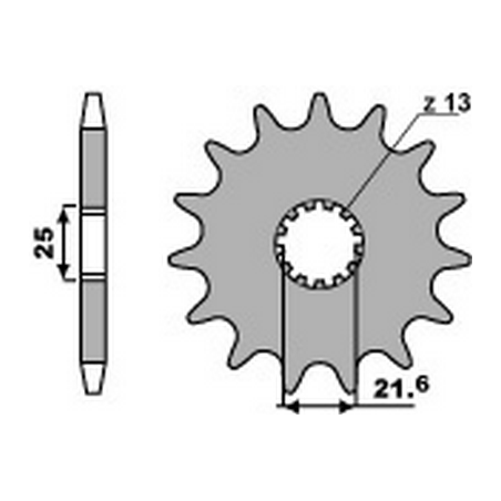 PBR Chain sprocket 525 46000121