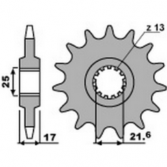 PBR Anti-noise steel chain sprocket 520 2042 4080002516