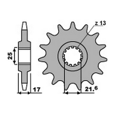 PBR Chain sprocket 525 46000161