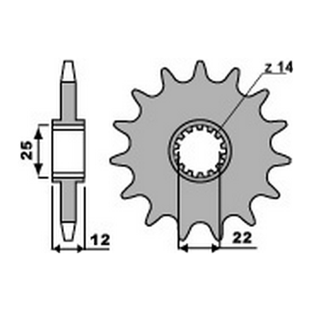 PBR Chain sprocket 520 464210213