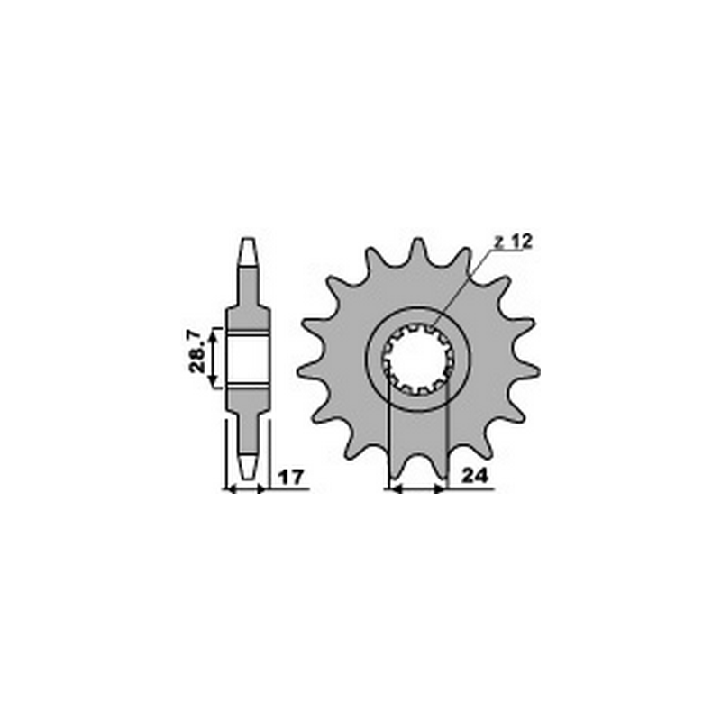 PBR Chain sprocket 525 46000134
