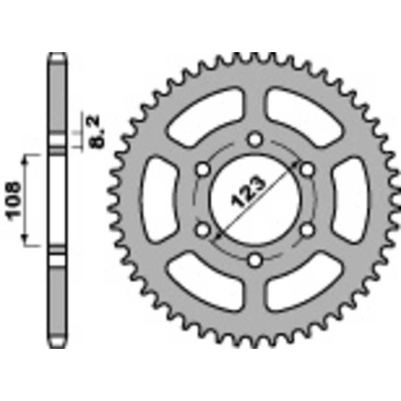 PBR Steel transmission plate crown 428 4090005549VAR