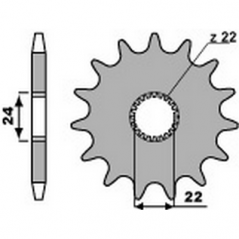 PBR Chain sprocket 520 46000201VAR