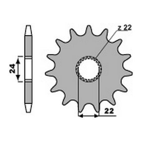 PBR Chain sprocket 520 46000201VAR