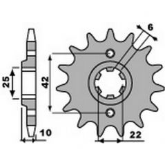 PBR Chain sprocket 520 46000030