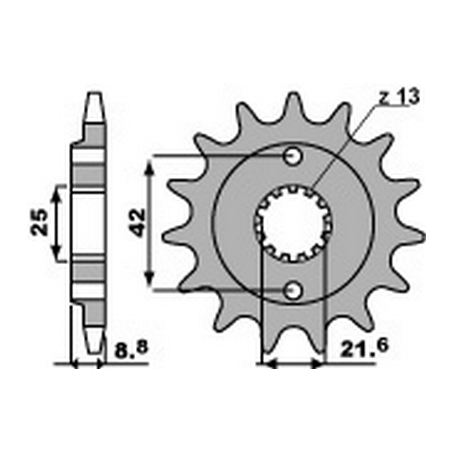 PBR Chain sprocket 520 46000142