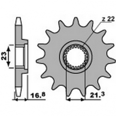 PBR Chain sprocket 520 46000037