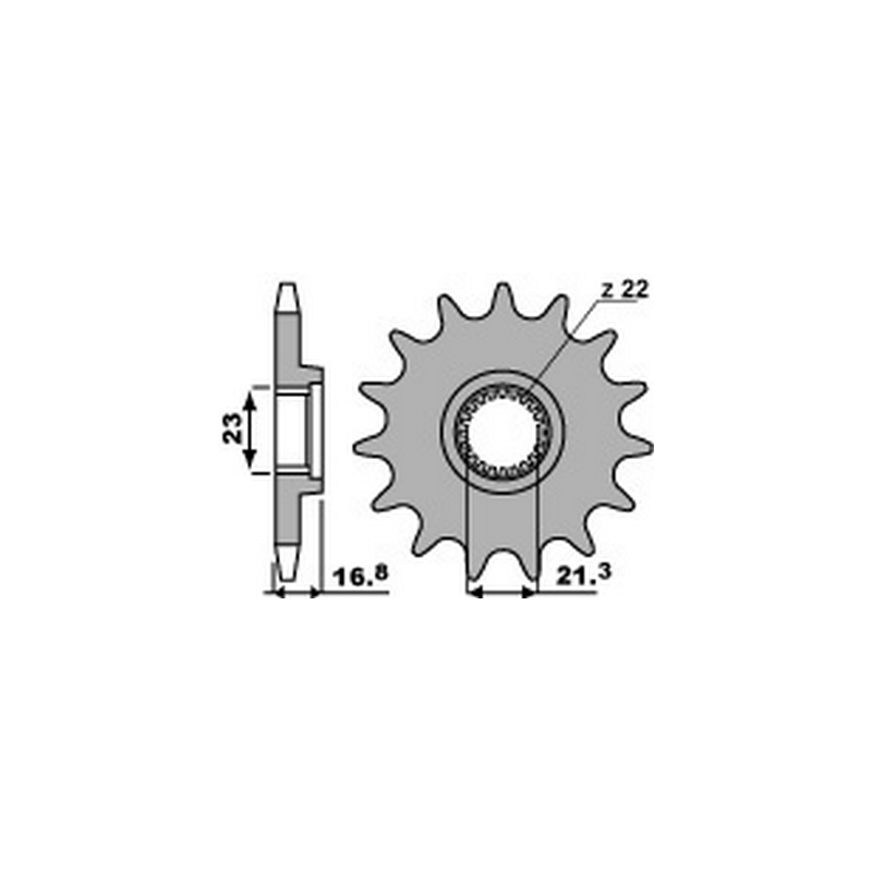 PBR Chain sprocket 520 46000037