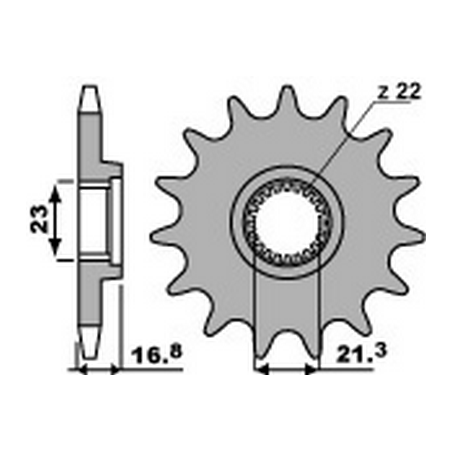 PBR Chain sprocket 520 46000037
