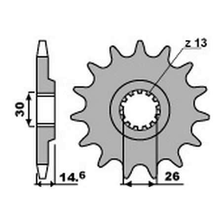 PBR Chain sprocket 530 46000041