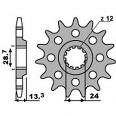 PBR Chain sprocket 630 46000044