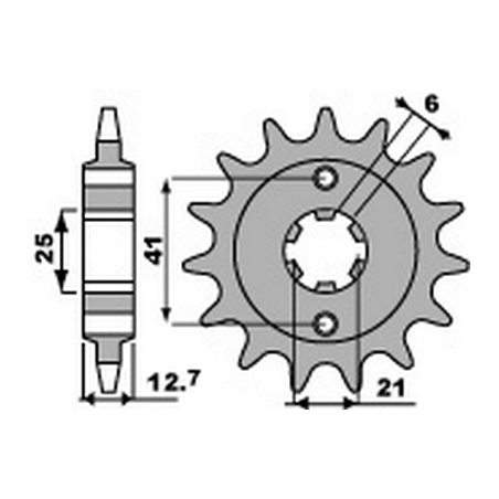 PBR Chain sprocket 530 46000196