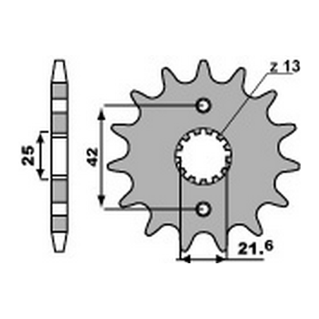 PBR Chain sprocket 530 46000189