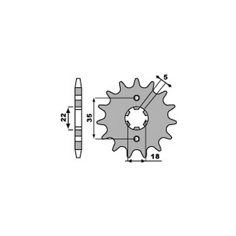PBR Chain sprocket 428 46000050