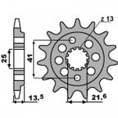 PBR Chain sprocket 520 464209914