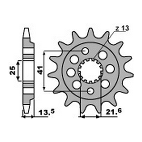 PBR Chain sprocket 520 464209914