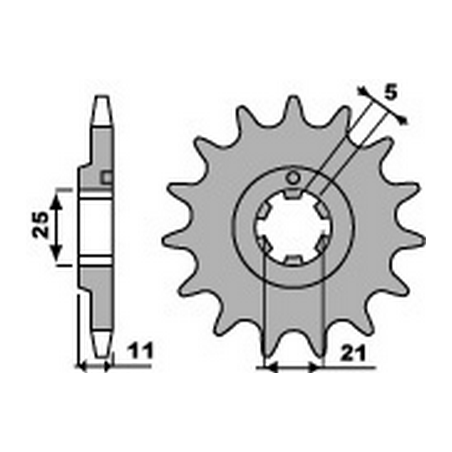 PBR Chain sprocket 530 46000058