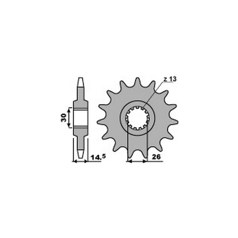 PBR Chain sprocket 630 46000062