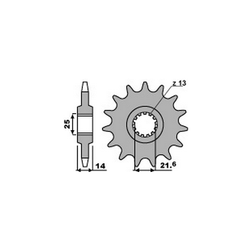 PBR Chain sprocket 525 46000063