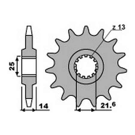 PBR Chain sprocket 525 46000063
