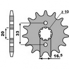 PBR Chain sprocket 520 46443013