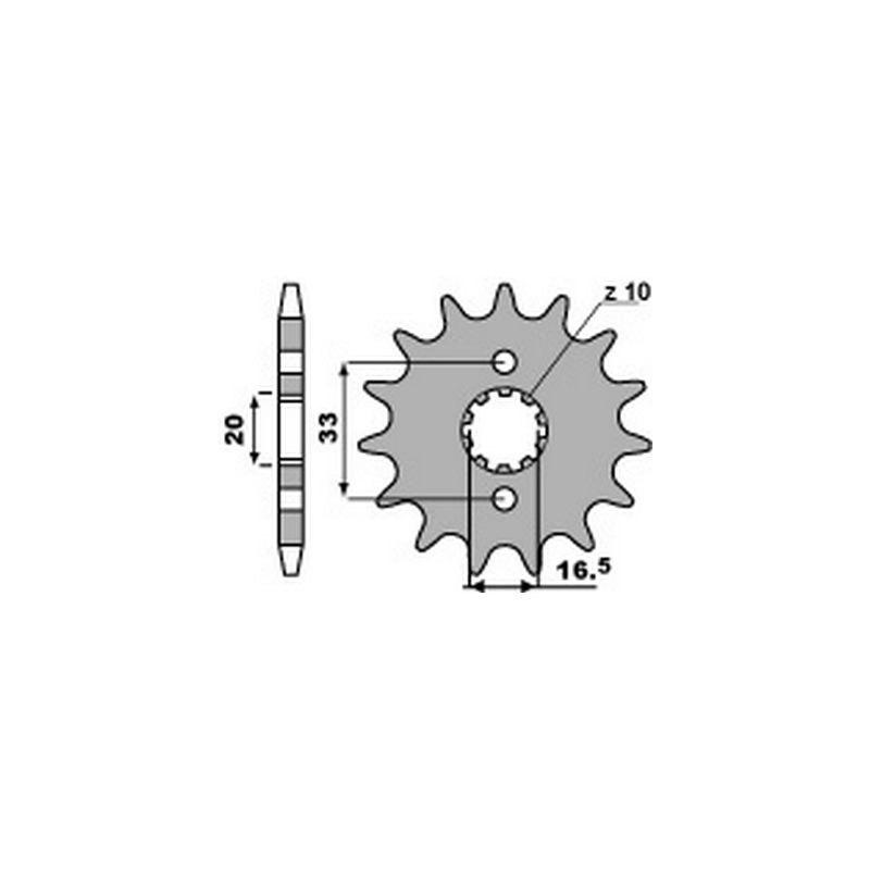 PBR Chain sprocket 520 46443013