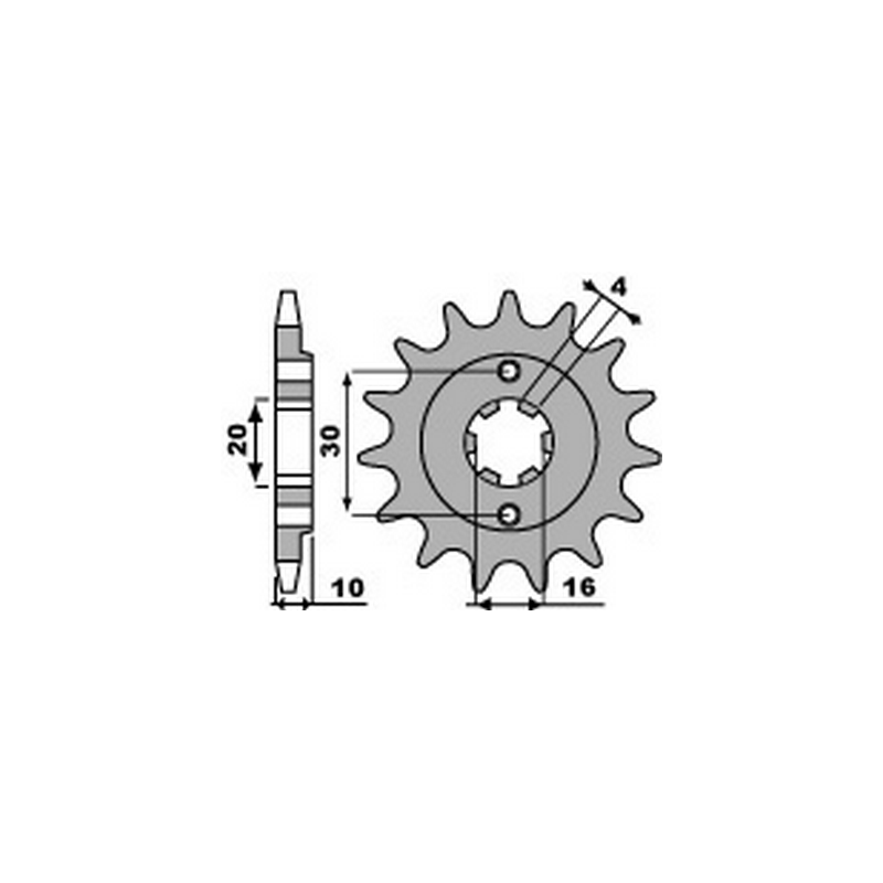 PBR Chain sprocket 520 46000067VAR