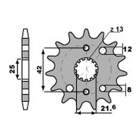 PBR Chain sprocket 530 46000174