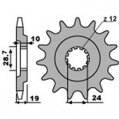PBR Chain sprocket 530 46000072