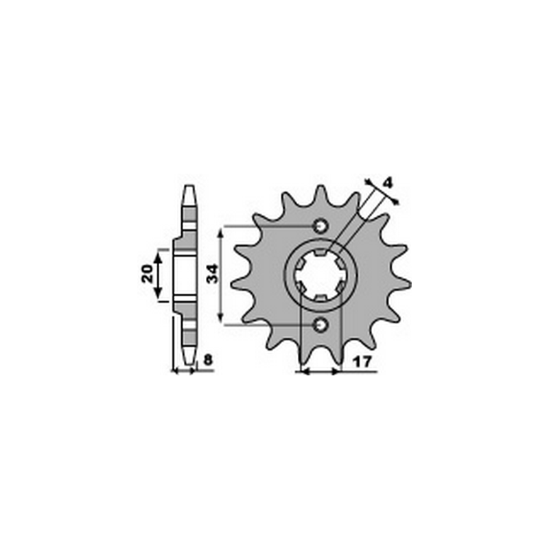 PBR Chain sprocket 520 46426714