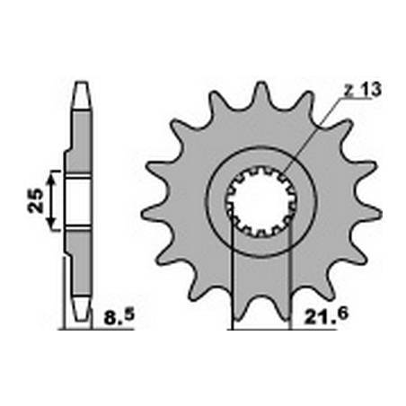 PBR Chain sprocket 525 46000108