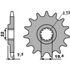 PBR Chain sprocket 520 46000149