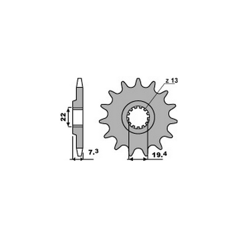 PBR Chain sprocket 520 46000149