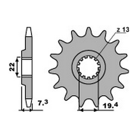 PBR Chain sprocket 520 46000149