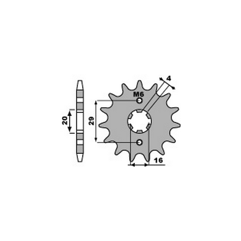 PBR Chain sprocket 428 46000109