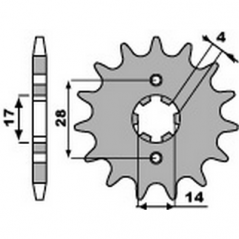 PBR Chain sprocket 420 46000091