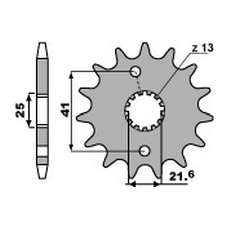 PBR Piñon para cadena 520 46000092VAR